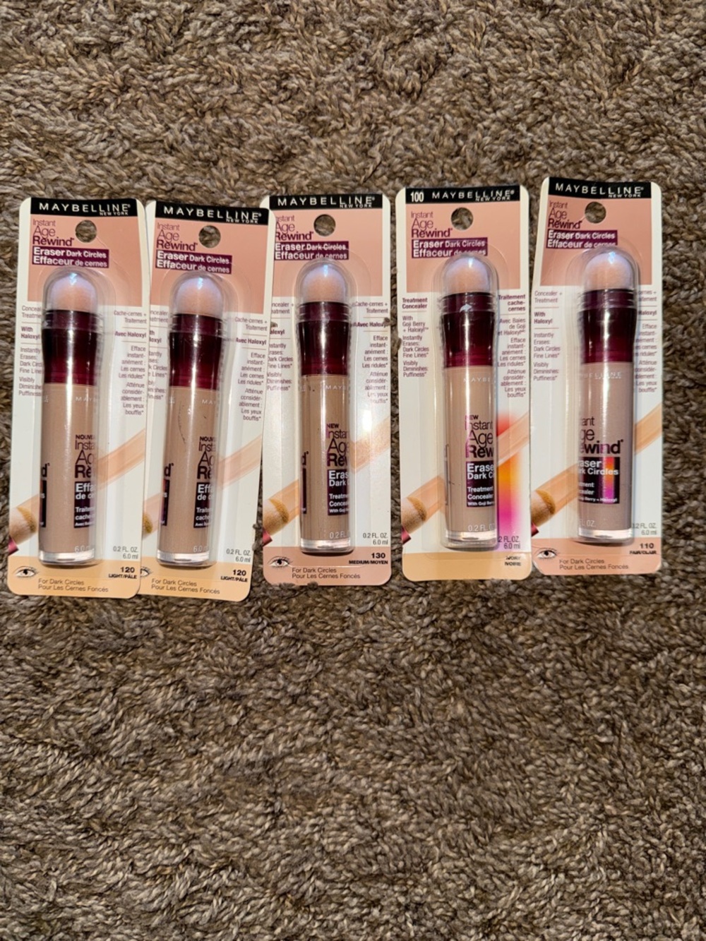 Maybelline Instant Age Rewind Concealer x5 bnib see pics for shades